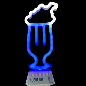 Blue And White Ice Cream Float Neon Novelty Light NEW